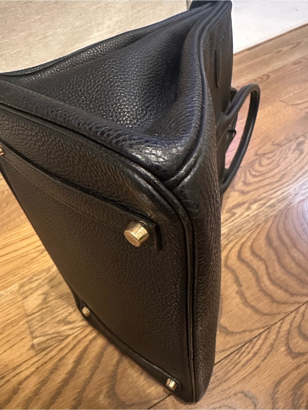 Hermes Birkin 35 Black with Gold Hardware - Picture 11 of 13